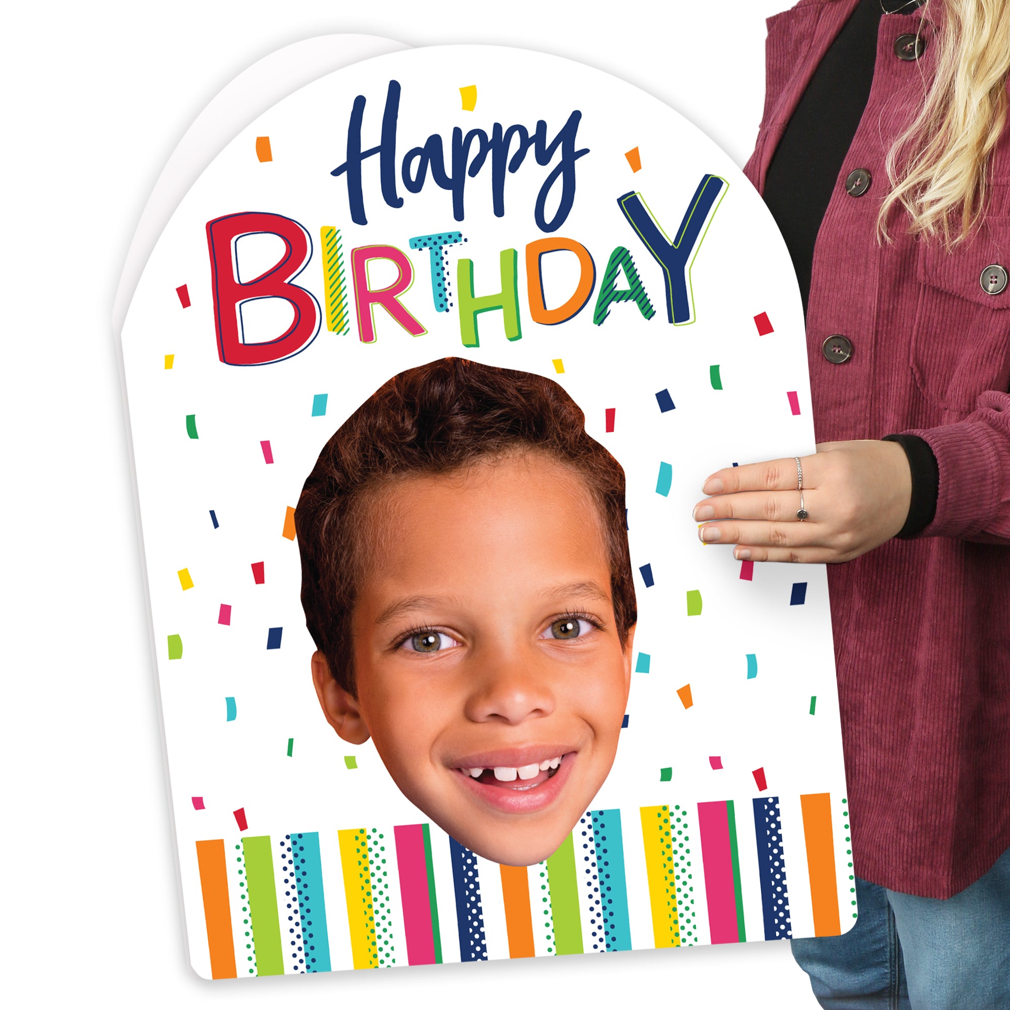 Custom Photo Cheerful Happy Birthday Happy Birthday Fun Face