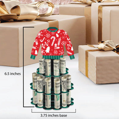 Christmas Pajamas - DIY Holiday Plaid PJ Party Money Holder Gift - Cash Cake