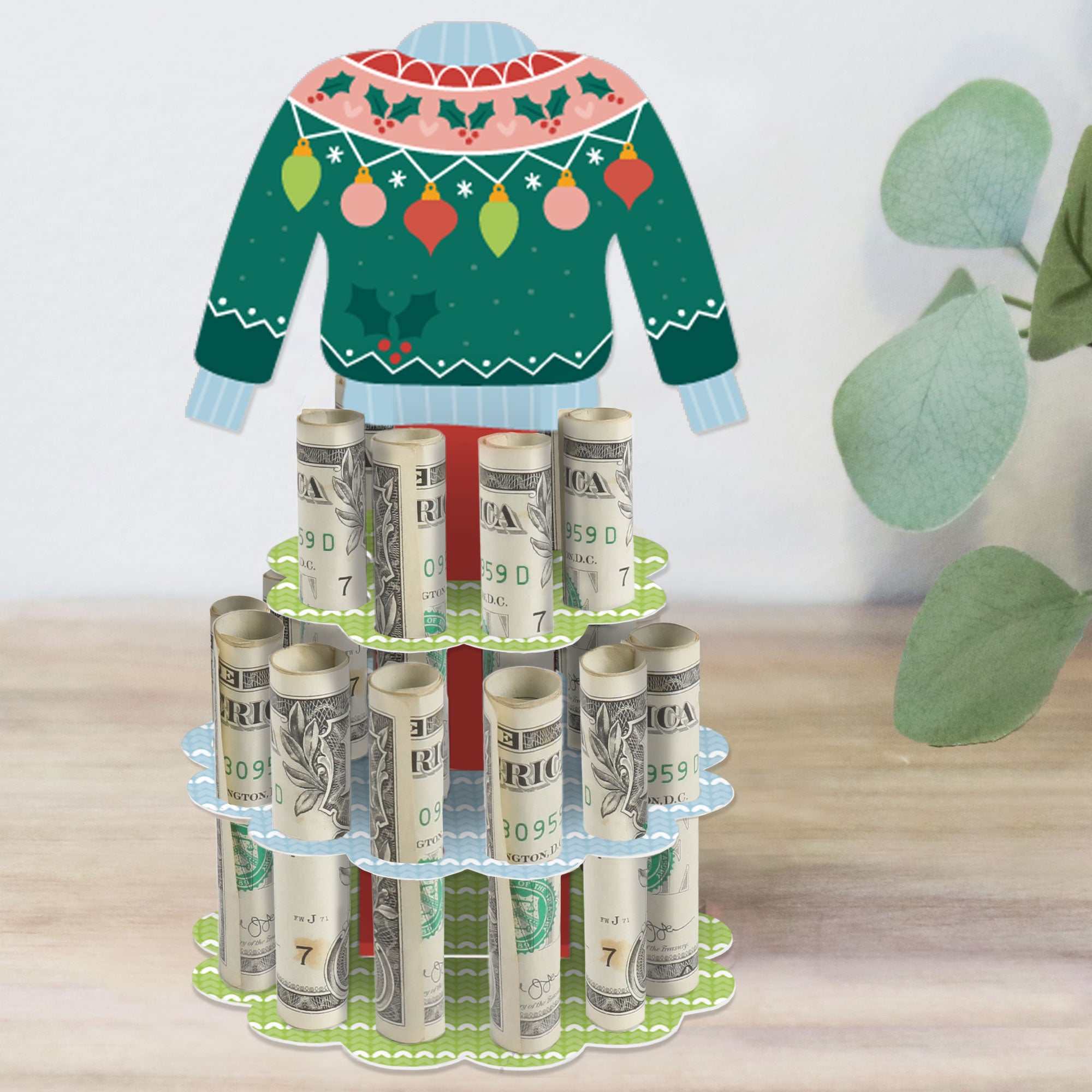 Colorful Christmas Sweaters DIY Ugly Sweater Holiday Party Money