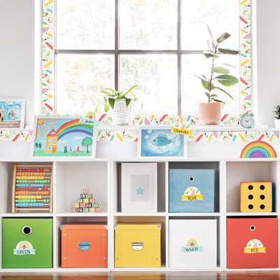 Cute and Colorful School - School Bulletin Board Set - Classroom Decoration Kit