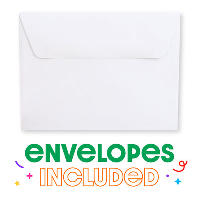 Elementary Grad - Shaped Fill-In Invitations - Kids Graduation Party Invitation Cards with Envelopes - Set of 12