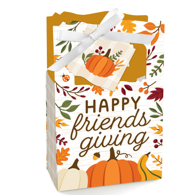 Fall Friends Thanksgiving - Friendsgiving Party Favor Boxes - Set of 12