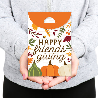 Fall Friends Thanksgiving - Friendsgiving Gift Favor Bags - Party Goodie Boxes - Set of 12