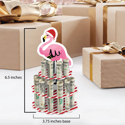 Flamingle Bells - DIY Tropical Christmas Party Money Holder Gift - Cash Cake