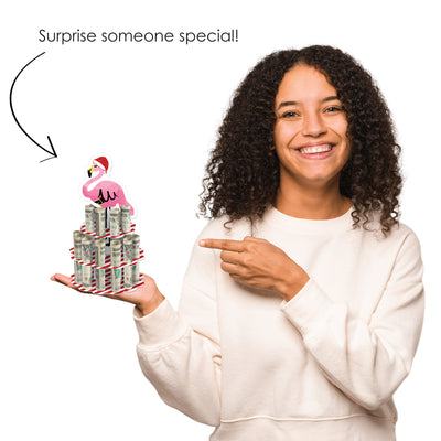 Flamingle Bells - DIY Tropical Christmas Party Money Holder Gift - Cash Cake