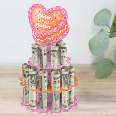 Hot Girl Bday - DIY Vintage Cake Birthday Party Money Holder Gift - Cash Cake