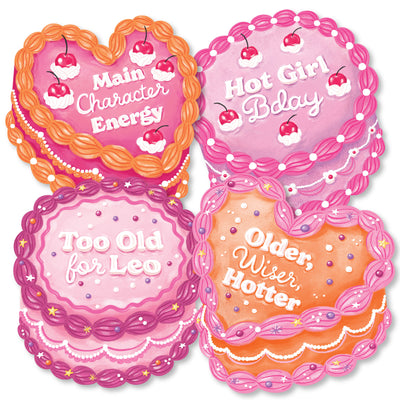 Hot Girl Bday - Decorations DIY Vintage Cake Birthday Party Essentials - Set of 20