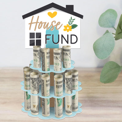 House Fund - DIY Wedding or Engagement Party Money Holder Gift - Cash Cake