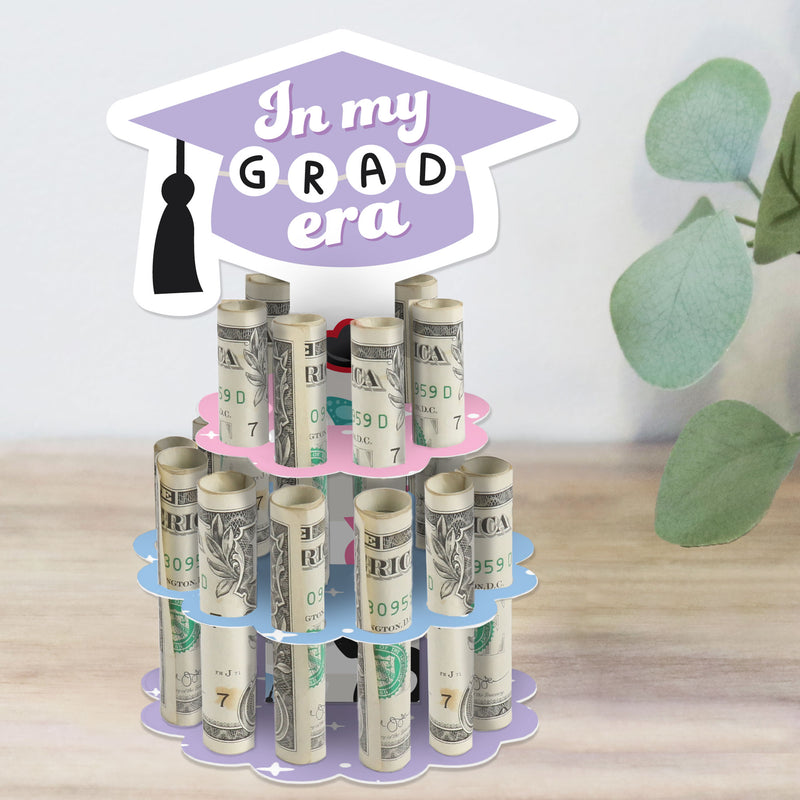 In My Grad Era - DIY Graduation Party Money Holder Gift - Cash Cake
