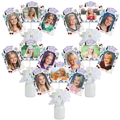 In My Grad Era - Graduation Party Picture Centerpiece Sticks - Photo Table Toppers - 15 Pieces