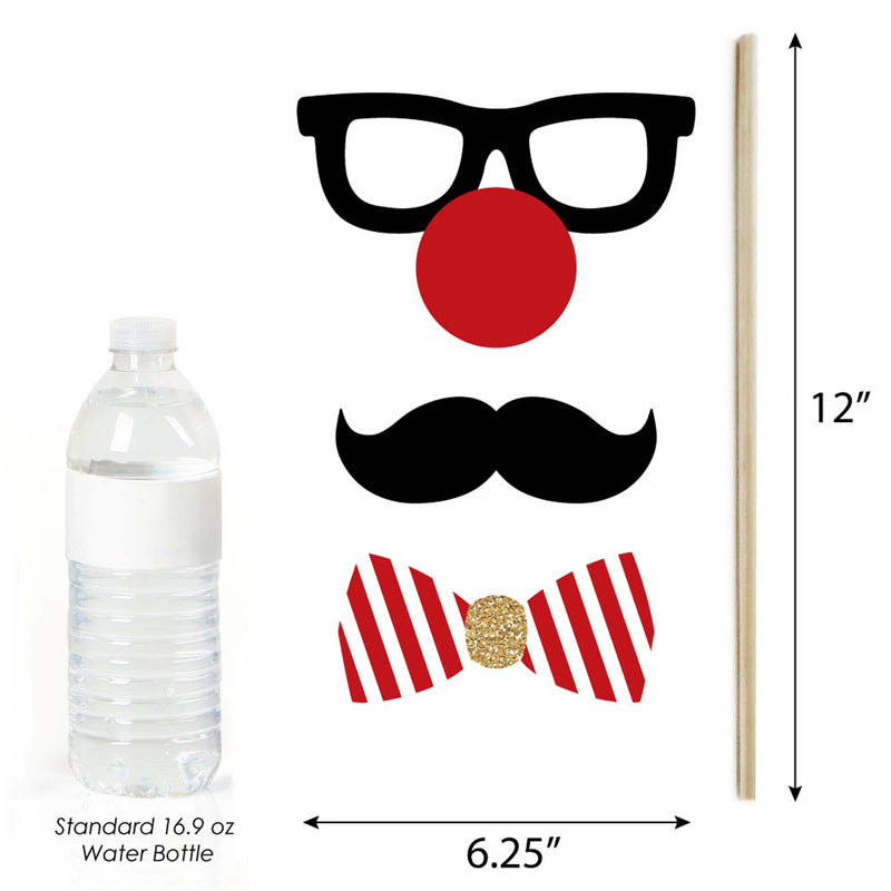 Christmas Party - Photo Booth Props Kit - 20 Count