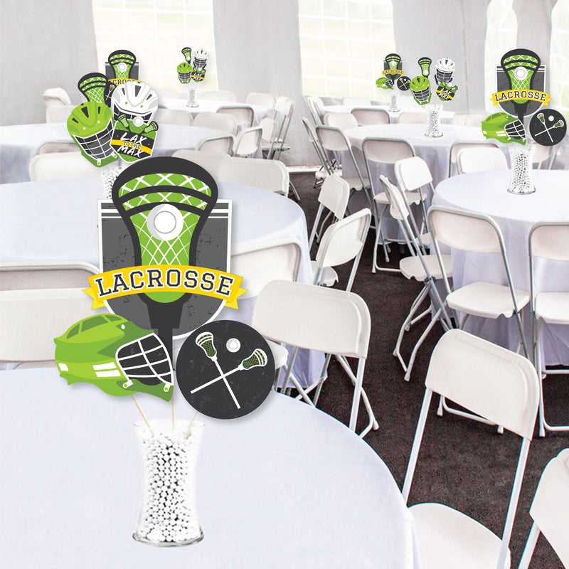 Lax to the Max - Lacrosse - Party Centerpiece Sticks - Showstopper Table Toppers - 35 Pieces