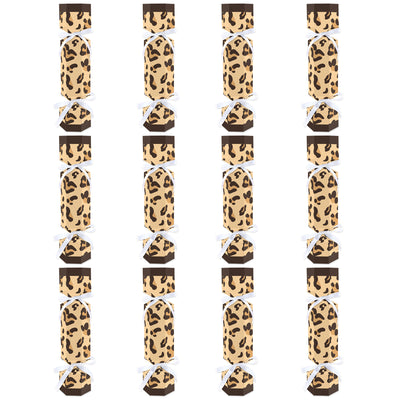 Leopard Print - No Snap Cheetah Party Table Favors - DIY Cracker Boxes - Set of 12