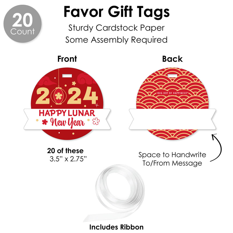 Lunar New Year - 2024 Year of the Dragon Favors and Cupcake Kit - Fabulous Favor Party Pack - 100 Pieces