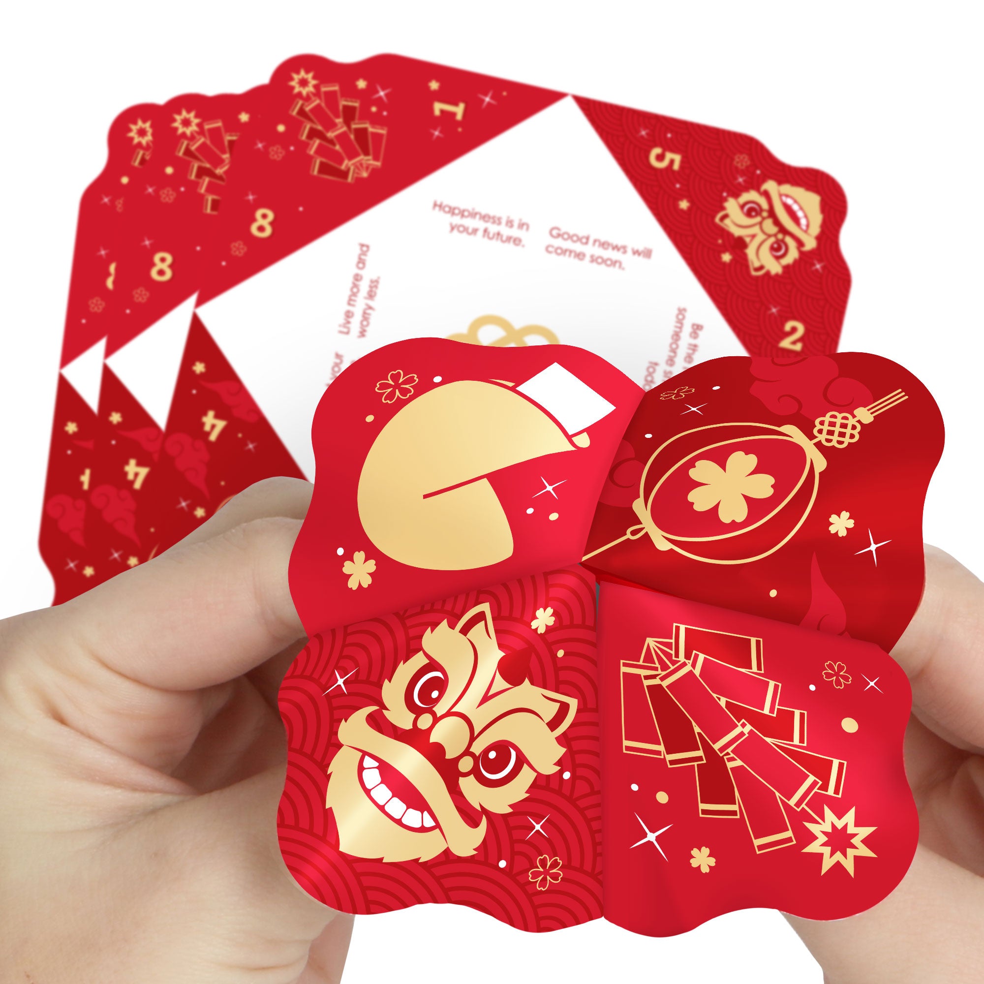 2025 fortune cards new years fortune teller printables - the