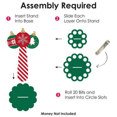 Ornaments - DIY Holiday and Christmas Party Money Holder Gift - Cash Cake