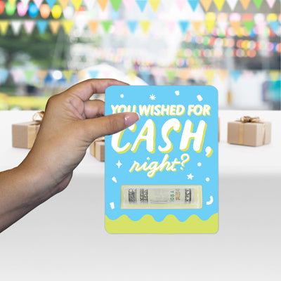 Party Time - DIY Assorted Happy Birthday Party Cash Holder Gift - Funny Money Cards - Set of 6