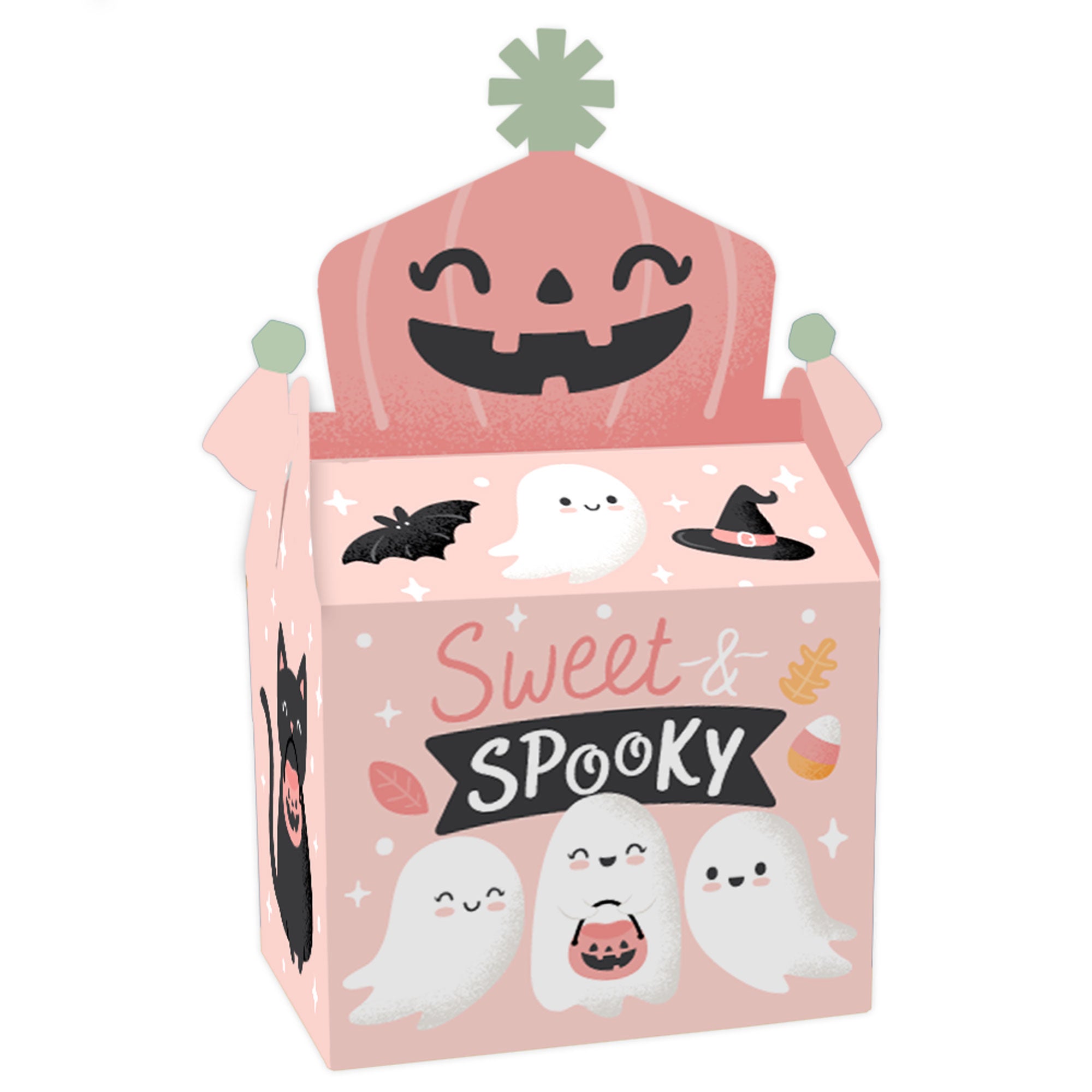 Pastel Halloween Treat Box Party Favors Pink Pumpkin Party Goodie