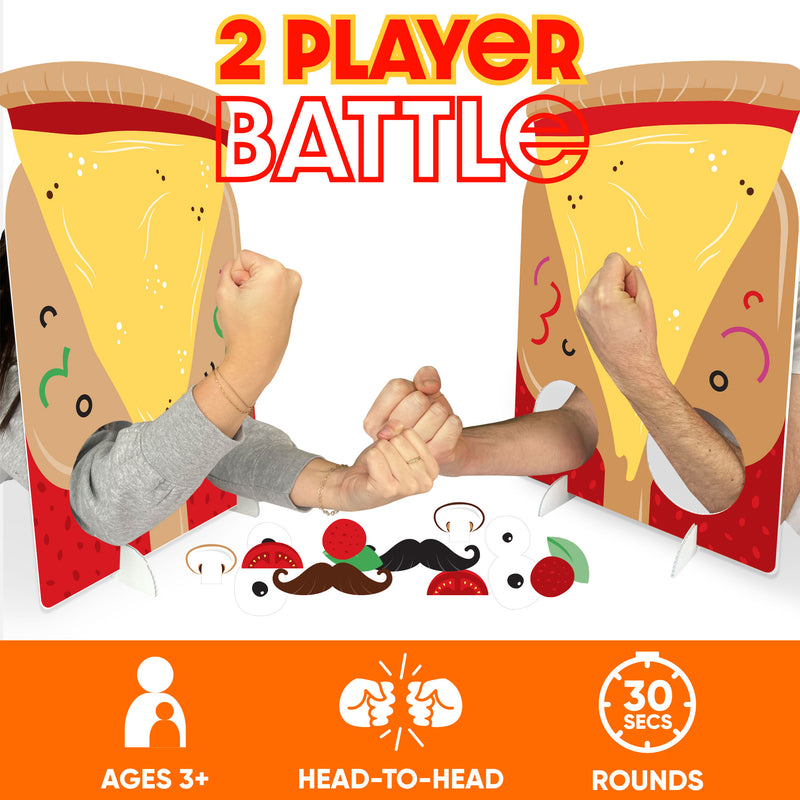 Pizza Party Time - Baby Shower or Birthday Activity - 2 Player Build-A-Face Party Game