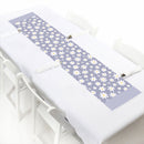 Purple Daisy Flowers - Petite Floral Party Paper Table Runner - 12 x 60 inches