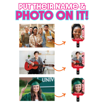 Custom Best is Yet to Come Photo Paddles, 2024 Graduation Party Photo Paddles, Red Grad Photo Paddles 1pc