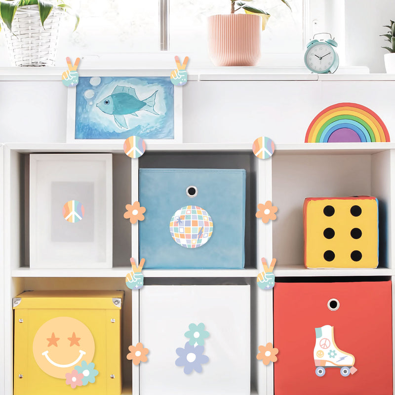Retro Pastel - DIY Classroom Decorations - Bulletin Board Cut-Outs - Set of 40
