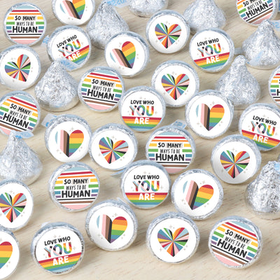So Many Ways to Be Human - Pride Party Small Round Candy Stickers - Party Favor Labels - 324 Count
