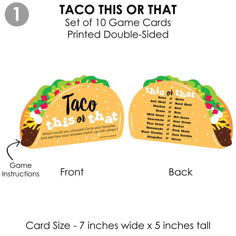 Taco ‘Bout Fun - 4 Mexican Fiesta Games - 10 Cards Each - Gamerific Bundle
