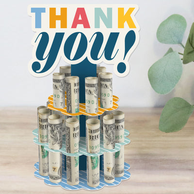 Thank You So Very Much - DIY Gratitude Money Holder Gift - Cash Cake