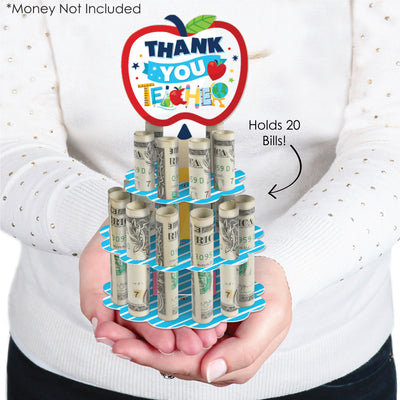Thank You Teachers - DIY Teacher Appreciation Money Holder Gift - Cash Cake