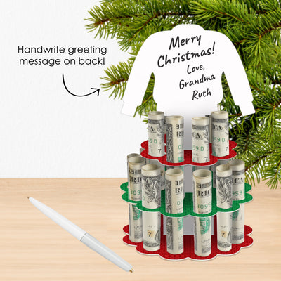 Ugly Sweater - DIY Holiday and Christmas Party Money Holder Gift - Cash Cake
