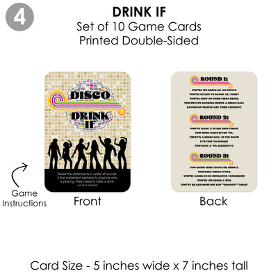 70's Disco - 4 1970s Disco Fever Party Games - 10 Cards Each - Gamerific Bundle