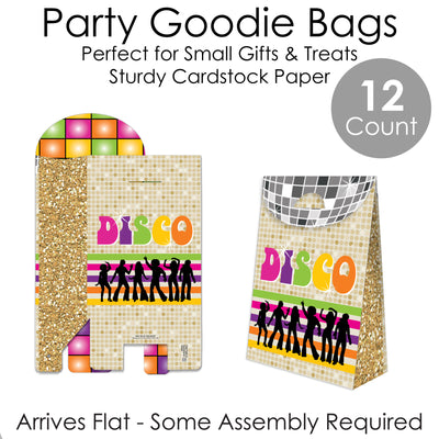 70's Disco - 1970s Disco Fever Gift Favor Bags - Party Goodie Boxes - Set of 12