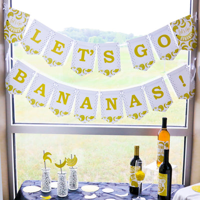 Let's Go Bananas - Tropical Party Bunting Banner - Party Decorations - Let's Go Bananas