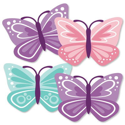 Beautiful Butterfly - Decorations DIY Floral Baby Shower or Birthday Party Essentials - Set of 20