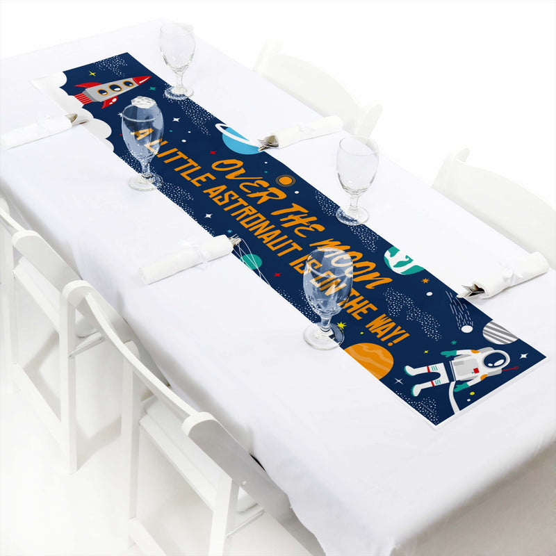 Blast Off to Outer Space - Rocket Ship Baby Shower Decorations Party Banner