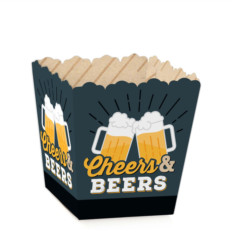 Cheers and Beers Happy Birthday - Party Mini Favor Boxes - Treat Candy Boxes - Set of 12