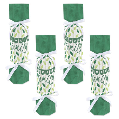 Family Tree Reunion - No Snap Family Gathering Party Table Favors - DIY Cracker Boxes - Set of 12