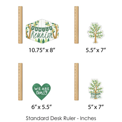 Family Tree Reunion - Family Gathering Party Centerpiece Sticks - Showstopper Table Toppers - 35 Pieces