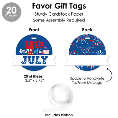 Firecracker 4th of July - Red, White and Royal Blue Party Favors and Cupcake Kit - Fabulous Favor Party Pack - 100 Pieces