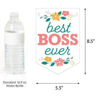 Female Best Boss Ever - Women Boss's Day Bunting Banner - Party Decorations - Happy Boss's Day