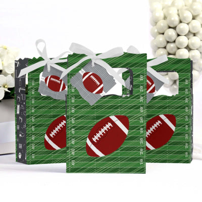 End Zone - Football - Baby Shower or Birthday Party Favor Boxes - Set of 12