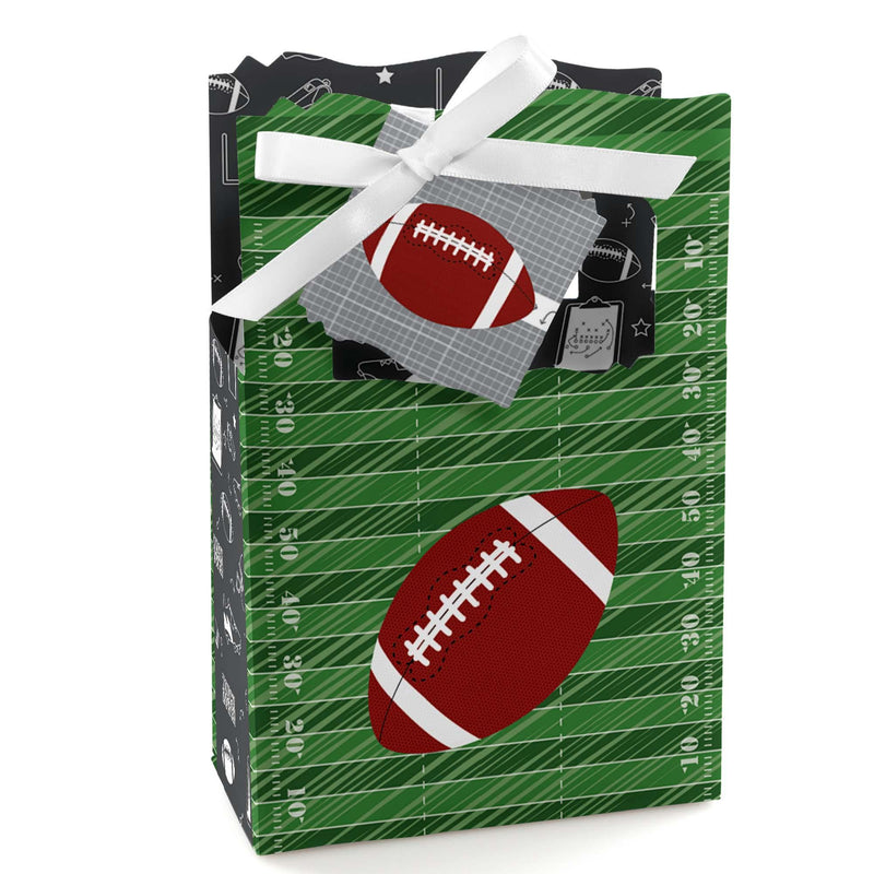 End Zone - Football - Baby Shower or Birthday Party Favor Boxes - Set of 12