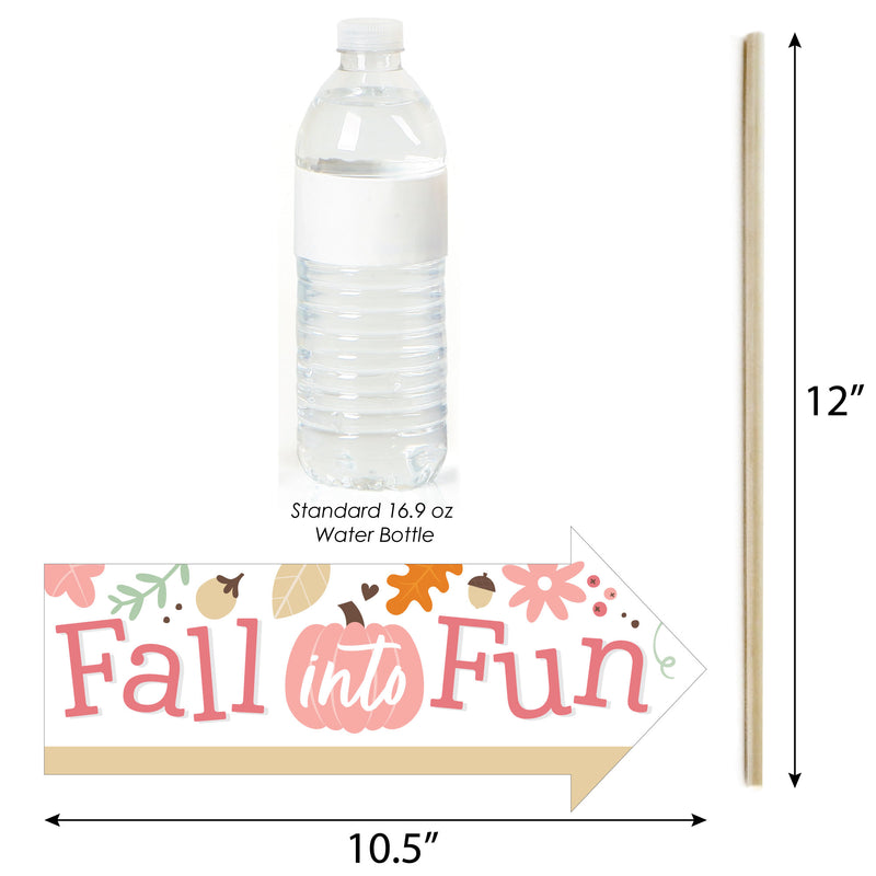 Funny Girl Little Pumpkin - Fall Birthday Party or Baby Shower Photo Booth Props Kit - 10 Piece