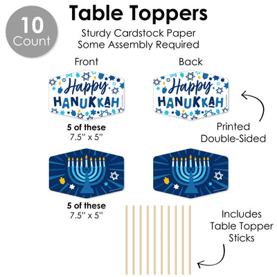 Hanukkah Menorah - Chanukah Holiday Party Supplies Decoration Kit - Decor Galore Party Pack - 51 Pieces