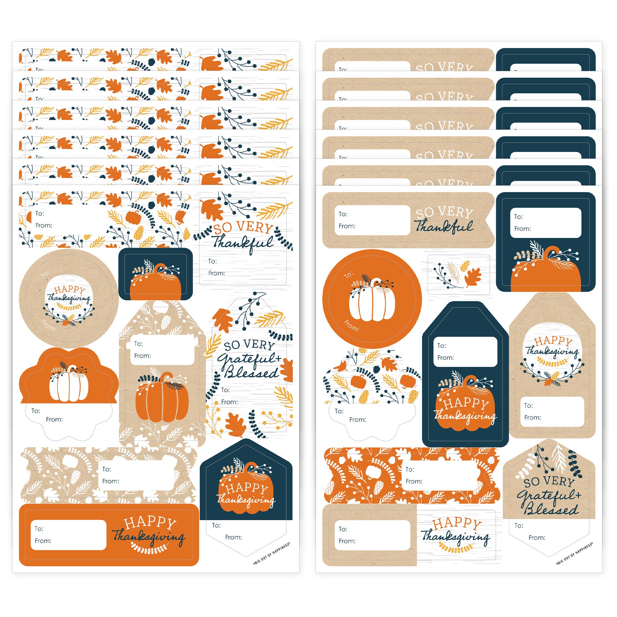 Happy Thanksgiving - Assorted Fall Harvest Party Gift Tag Labels - To and From Stickers - 12 Sheets - 120 Stickers | BigDotOfHappiness.com – Big Dot of Happiness LLC happy-thanksgiving-assorted-fall-harvest-party-gift-tag-labels-to-and-from-stickers-12-sheets-120-stickers-bigdotofhappiness-com-big-dot-of-happiness-llc