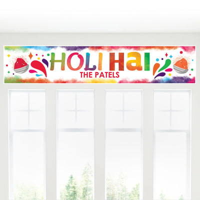 Holi Hai - Personalized Festival of Colors Party Banner