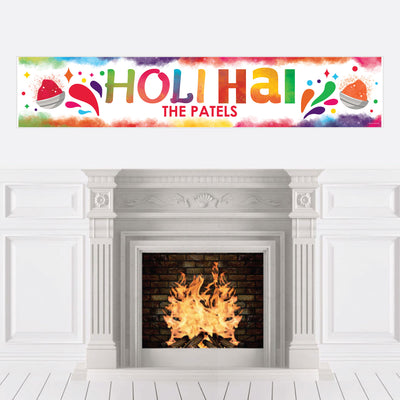 Holi Hai - Personalized Festival of Colors Party Banner