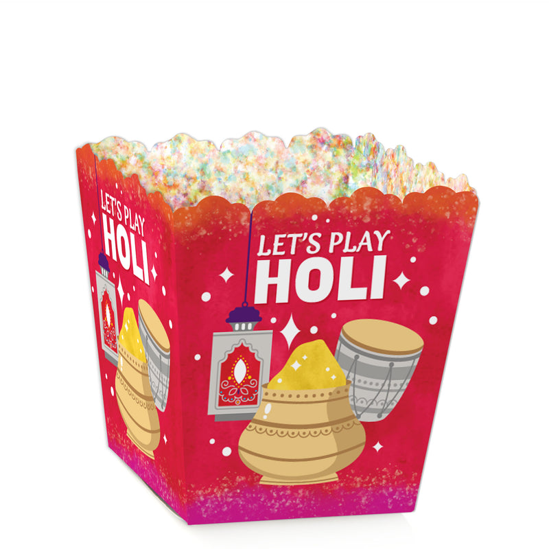 Holi Hai - Party Mini Favor Boxes - Festival of Colors Party Treat Candy Boxes - Set of 12