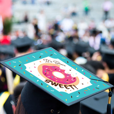 It’s Been Sweet - Donut Graduation Cap Decorations Kit - Grad Cap Cover
